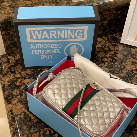Gucci Handbags - ❌SOLD❌ Gucci silver camera bag